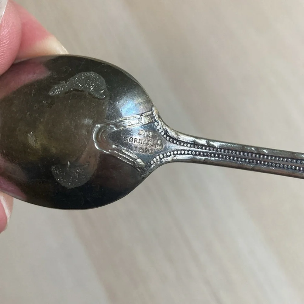 Antique GORHAM Silver 1906 EMPIRE Teaspoon 5 7/8